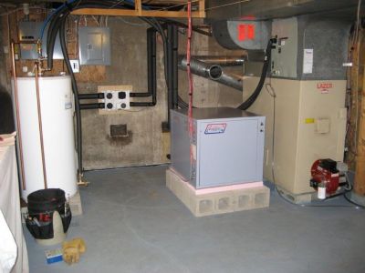 Completed install geothermal install.