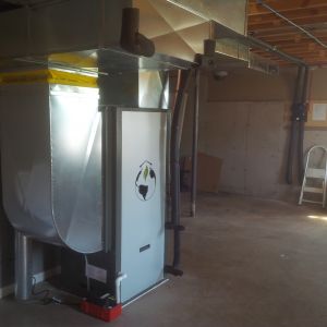 Forced air geothermal residential